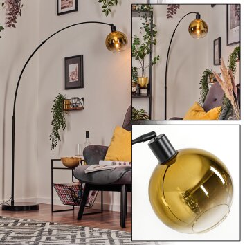 Koyoto Golvlampa, Båglampor Svart, 1-ljuskällor