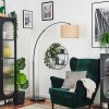 Soungou Golvlampa, Båglampor Svart, 1-ljuskällor, Tygskärm