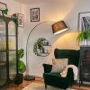 Bassagoda Golvlampa Krom, Svart, 1-ljuskällor