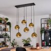 Gastor Pendellampa, kullampa, Pendelbelysning Guld, Klart, 6-ljuskällor