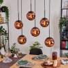 Gastor Pendellampa, kullampa, Pendelbelysning Kopparfärg, 6-ljuskällor