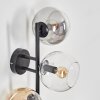Koyoto kullampa, Vägglampa Amber, Klart, Rökfärger, 3-ljuskällor