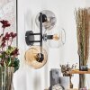 Koyoto kullampa, Vägglampa Amber, Klart, Rökfärger, 3-ljuskällor
