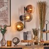 Koyoto kullampa, Vägglampa Guld, Klart, Kopparfärg, Rökfärger, 3-ljuskällor