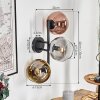 Koyoto kullampa, Vägglampa Guld, Klart, Kopparfärg, Rökfärger, 3-ljuskällor