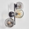 Ripoll kullampa, Vägglampa Amber, Klart, Rökfärger, 3-ljuskällor