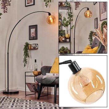 Koyoto Golvlampa, Båglampor Svart, 1-ljuskällor