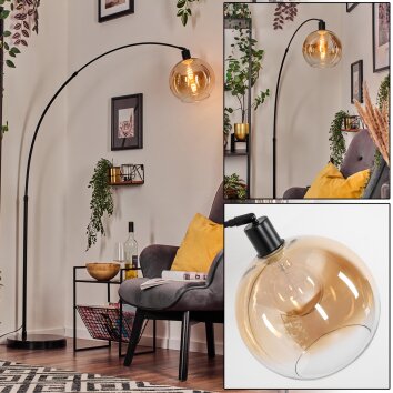 Koyoto Golvlampa, Båglampor Svart, 1-ljuskällor