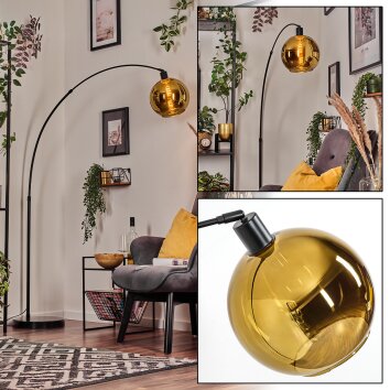 Koyoto Golvlampa, Båglampor Svart, 1-ljuskällor