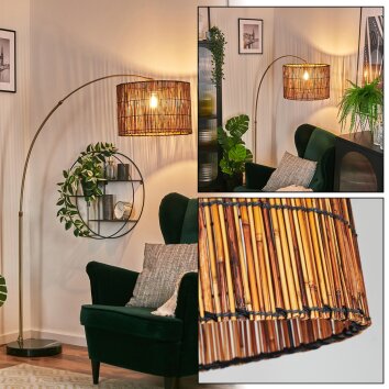 Cando Golvlampa, Båglampor Mässing, Svart, 1-ljuskällor