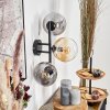 Gastor kullampa, Vägglampa Amber, Klart, Rökfärger, 3-ljuskällor