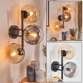 Gastor kullampa, Vägglampa Amber, Klart, Rökfärger, 3-ljuskällor Gastor kullampa, Vägglampa Amber, Klart, Rökfärger, 3-ljuskällor