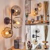 Gastor kullampa, Vägglampa Amber, Klart, Rökfärger, 3-ljuskällor