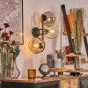 Gastor kullampa, Vägglampa Amber, Klart, Rökfärger, 3-ljuskällor