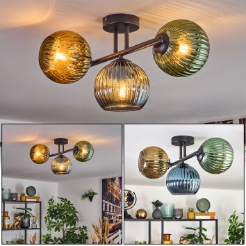 Koyoto Taklampa, kullampa Blå, Guld, Grön, 3-ljuskällor