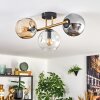 Ripoll Taklampa, kullampa Guld, Svart, 3-ljuskällor