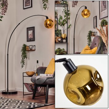 Ripoll Golvlampa, Båglampor Svart, 1-ljuskällor