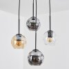 Ripoll Pendellampa, kullampa, Pendellampa Cluster Amber, Klart, Rökfärger, 4-ljuskällor