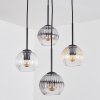 Koyoto Pendellampa, kullampa, Pendellampa Cluster Amber, Klart, Rökfärger, 4-ljuskällor
