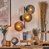 Koyoto kullampa, Vägglampa Blå, Guld, Kopparfärg, 3-ljuskällor