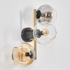 Koyoto kullampa, Vägglampa Guld, Svart, 3-ljuskällor