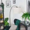 Bassagoda Golvlampa Krom, Svart, 1-ljuskällor