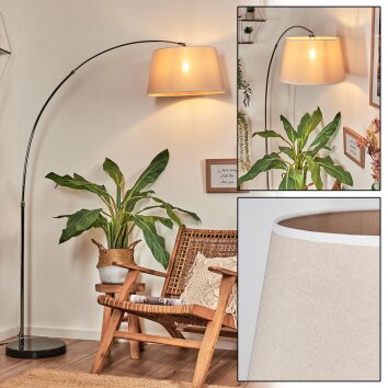 Bassagoda Golvlampa Krom, Svart, 1-ljuskällor