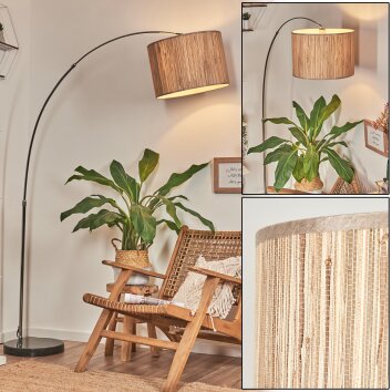 Bongal Golvlampa Krom, Svart, 1-ljuskällor
