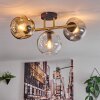 Ripoll Taklampa, kullampa Guld, Svart, 3-ljuskällor