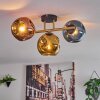 Ripoll Taklampa, kullampa Guld, Svart, 3-ljuskällor