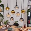 Gastor Pendellampa, kullampa, Pendelbelysning Amber, Guld, Klart, Rökfärger, 8-ljuskällor