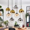 Gastor Pendellampa, kullampa, Pendelbelysning Amber, Guld, Klart, Rökfärger, 8-ljuskällor