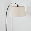 Bassagoda Golvlampa, Båglampor Svart, 1-ljuskällor, Tyg-lampskärm