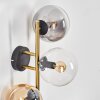 Gastor kullampa, Vägglampa Guld, Svart, 3-ljuskällor