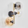 Gastor kullampa, Vägglampa Guld, Svart, 3-ljuskällor