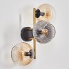 Koyoto kullampa, Vägglampa Guld, Svart, 3-ljuskällor
