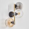 Koyoto kullampa, Vägglampa Guld, Svart, 3-ljuskällor
