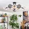 Koyoto Taklampa, kullampa Amber, Klart, Rökfärger, 8-ljuskällor