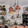 Gastor Pendellampa, kullampa, Pendelbelysning Amber, Krom, Klart, Kopparfärg, Rökfärger, 8-ljuskällor