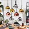 Gastor Pendellampa, kullampa, Pendelbelysning Krom, Guld, Klart, Kopparfärg, Rökfärger, 8-ljuskällor