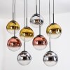 Gastor Pendellampa, kullampa, Pendelbelysning Krom, Guld, Klart, Kopparfärg, Rökfärger, 8-ljuskällor