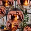 Gastor Pendellampa, kullampa, Pendelbelysning Klart, Kopparfärg, 8-ljuskällor