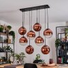 Gastor Pendellampa, kullampa, Pendelbelysning Klart, Kopparfärg, 8-ljuskällor