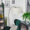 Bassagoda Golvlampa Nickel matt, Svart, 1-ljuskällor