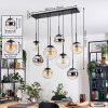 Gastor Pendellampa, kullampa, Pendelbelysning Amber, Krom, Klart, Rökfärger, 8-ljuskällor
