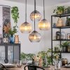 Koyoto Pendellampa, kullampa, Pendellampa Cluster Amber, Klart, Rökfärger, 4-ljuskällor