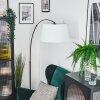 Bassagoda Golvlampa Krom, Svart, 1-ljuskällor