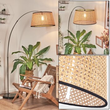 Ramila Golvlampa Krom, Svart, 1-ljuskällor