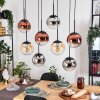 Gastor Pendellampa, kullampa, Pendelbelysning Amber, Krom, Klart, Kopparfärg, Rökfärger, 8-ljuskällor