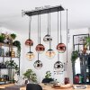 Gastor Pendellampa, kullampa, Pendelbelysning Amber, Krom, Klart, Kopparfärg, Rökfärger, 8-ljuskällor